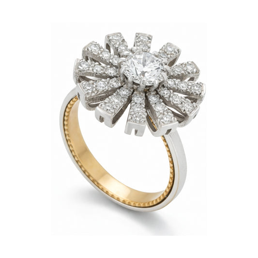 Anello Oro 18Kt con Diamante