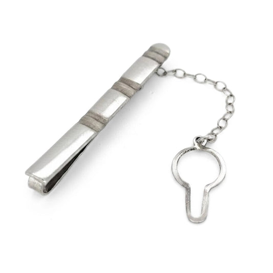 Fermacravatta Oro Bianco 18Kt